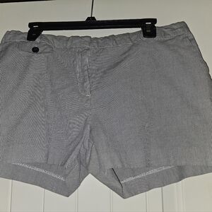 Striped Linen Shorts